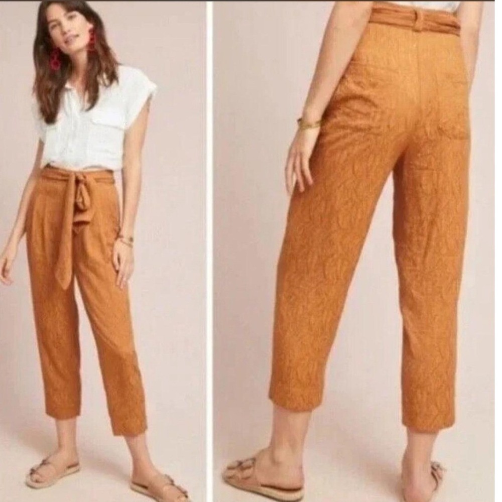 Anthropologie Ett:Twa Aubade Tie-Waist Pants - Size 6P